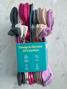 NWT Bombas Women’s Ankle Socks 6 Pack Medium Wildflower Mix